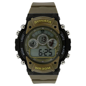 SF Digital Dial Plastic Strap Watch for Men 77006pp01 - KRISHNA WATCH COMPANY