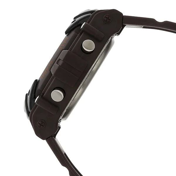 SF Digital Dial Brown Plastic Strap Watch for Men 77006pp03