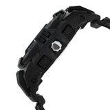 SF Quartz Analog Digital Black Dial Plastic Strap Watch for Men 77027pp01