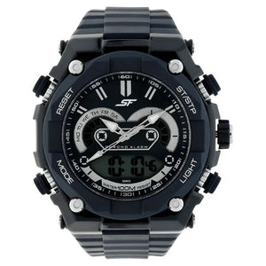 SF Quartz Digital Dial Plastic Strap Watch for Men 77030pp03 - KRISHNA WATCH COMPANY