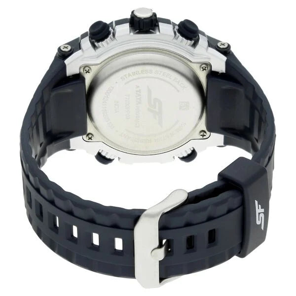 SF Quartz Digital Dial Plastic Strap Watch for Men 77030pp03