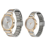 Sonata Quartz Analog Silver Dial Metal Strap Watch for Couple ns770318141km01p