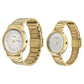 Sonata Quartz Analog White Dial Metal Strap Watch for Couple ns770318141ym01p