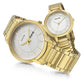 Sonata Quartz Analog White Dial Metal Strap Watch for Couple ns770318141ym01p
