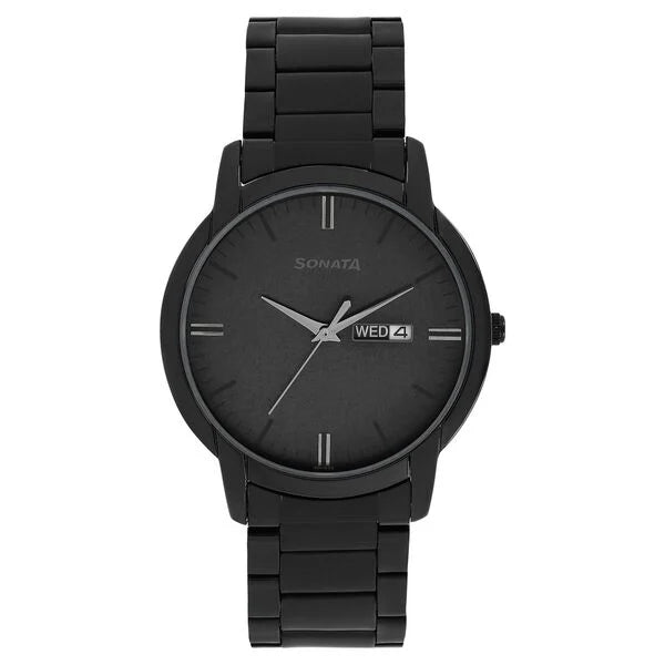 Sonata Quartz Analog with Day and Date Watch for Men 77031nm03 - KRISHNA WATCH COMPANY