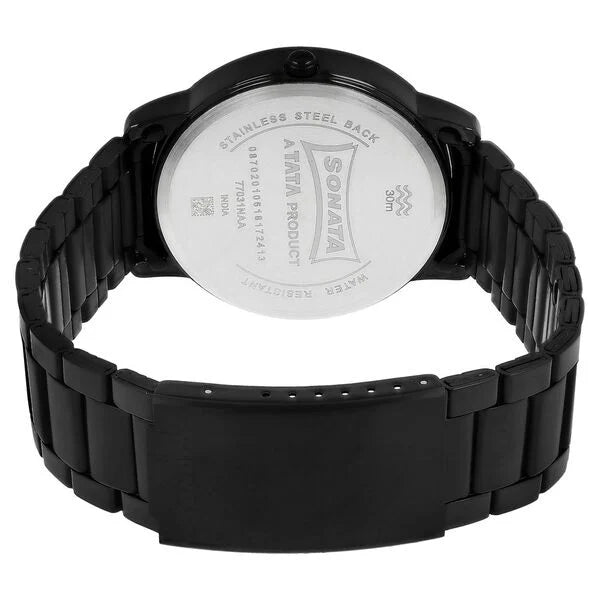 Sonata Quartz Analog with Day and Date Watch for Men 77031nm03 - KRISHNA WATCH COMPANY
