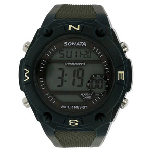 SF Digital Dial Grey Plastic Strap Watch for Men 77033pp01 - KRISHNA WATCH COMPANY