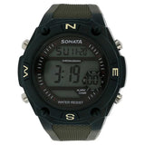 SF Digital Dial Grey Plastic Strap Watch for Men 77033pp01