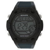 SF Digital Dial Black Plastic Strap Watch For Men 77033pp03