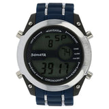 SF Digital Dial Blue Plastic Strap Watch for Men 77034pp03