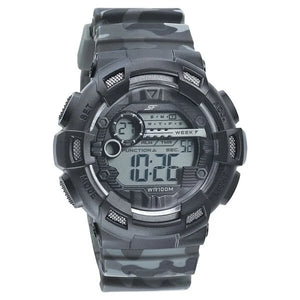 SF Digital Dial PU Strap Watch For Men 77053pp07 - KRISHNA WATCH COMPANY
