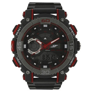 SF Xtreme Gears Quartz Digital Analog Digital Black Dial Black PU Strap Watch For Men 77070pp01 - KRISHNA WATCH COMPANY