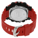 SF Quartz Analog Digital Black Dial Plastic Strap Watch for Men 77070pp02