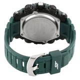 SF Xtreme Gears Quartz Digital Analog Digital Black Dial Green Plastic Strap Watch For Men 77070pp06