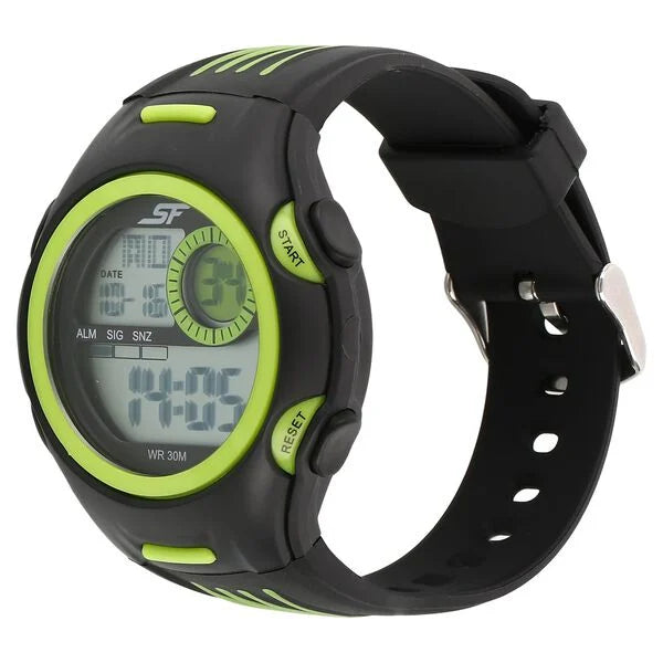 SF Super Fibre Digital Dial Plastic Strap Watch for Men - 77072PP01 - KRISHNA WATCH COMPANY
