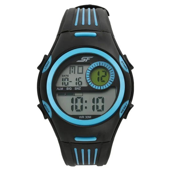 SF Super Fibre Digital Dial Plastic Strap Watch for Men 77072pp02 - KRISHNA WATCH COMPANY