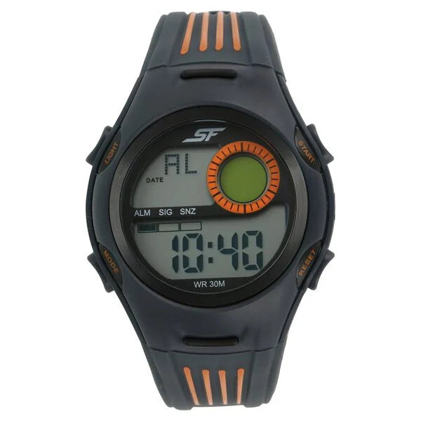 SF Super Fibre Digital Dial Plastic Strap Watch for Men 77072pp05