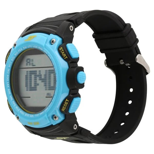 SF Super Fibre Digital Dial Plastic Strap Watch for Men 77073pp04