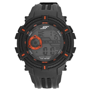 SF Digital Dial Plastic Strap Watch for Men 77080pp02 - KRISHNA WATCH COMPANY
