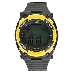 Sonata SF Digital Dial Plastic Strap Watch for Men nm77081pp04w / 77081pp04w - KRISHNA WATCH COMPANY