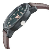 Sonata Quartz Analog Green Dial Leather Strap Watch for Men 77085pl02w - KRISHNA WATCH COMPANY