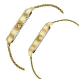 Sonata Modern Bandhan Quartz Analog Blue Dial Stainless Steel Strap Watch for Couple 7710587050ym03