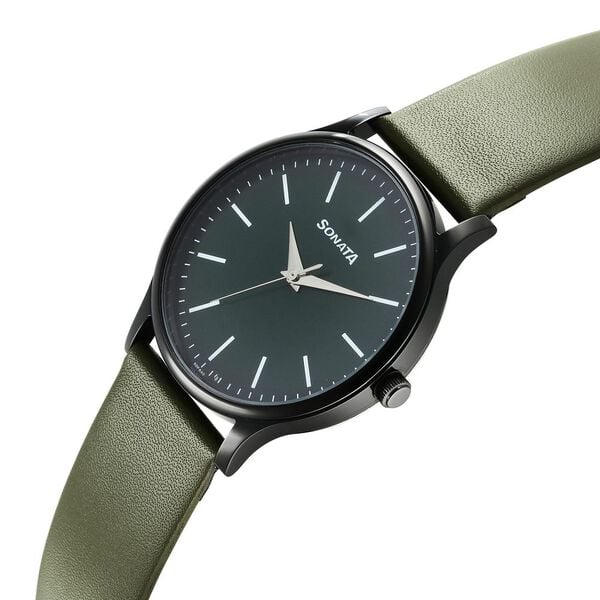 Sonata Aspire Quartz Analog Watch for Men - 77105NL10W - KRISHNA WATCH COMPANY