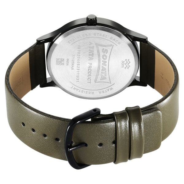 Sonata Aspire Quartz Analog Watch for Men - 77105NL10W - KRISHNA WATCH COMPANY