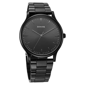 Sonata Aspire Quartz Analog Watch For Men - 77105NM07W - KRISHNA WATCH COMPANY