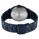 Sonata Aspire Quartz Analog Blue Dial Watch For Men - 77105QM05W - KRISHNA WATCH COMPANY