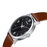 Sonata Smart Plaid Quartz Analog Watch for Men 77105sl02w