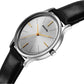 Sonata Aspire Quartz Analog Silver Dial Leather Strap Watch For Men 77105sl25w
