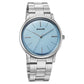 Sonata Aspire Quartz Analog Blue Dial Stainless Steel Strap Watch For Men 77105sm29w