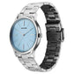 Sonata Aspire Quartz Analog Blue Dial Stainless Steel Strap Watch For Men 77105sm29w