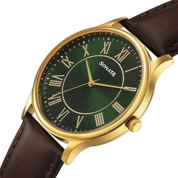Sonata Traditional Essentials Quartz Analog Watch For Men 77105yl04w