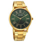 Sonata Traditional Essentials Green Dial Watch For Men 77105ym07w