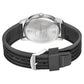 Sonata Smart Plaid Quartz Analog Black Dial TPU Strap Watch for Men np77107sp04w / 77107sp04w