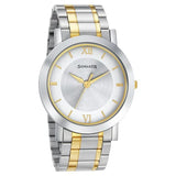Sonata Quartz Analog with Date Silver Dial Stainless Steel Strap Watch for Men 77108BM02W