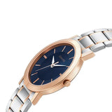 Sonata Quartz Analog Blue Dial Stainless Steel Strap Watch for Men 77108KM02W