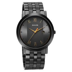 Sonata Quartz Analog with Date Utsav Watch for Men 77108nm01 - KRISHNA WATCH COMPANY