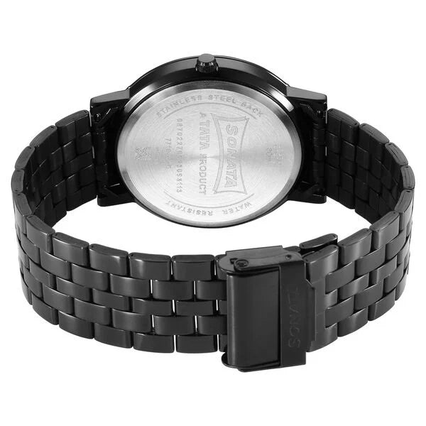 Sonata Quartz Analog with Date Utsav Watch for Men 77108nm01 - KRISHNA WATCH COMPANY