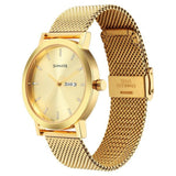Sonata Utsav Quartz Analog with Day and Date Champagne Dial Stainless Steel Strap Watch for Men 77108ym09