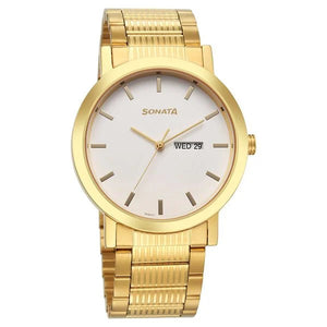 Sonata Utsav Quartz Analog 77108YM13 - KRISHNA WATCH COMPANY