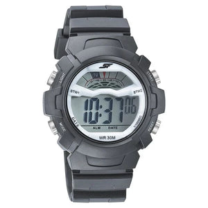 SF Digital Dial Black PU Strap Watch for Men 77109pp01 - KRISHNA WATCH COMPANY