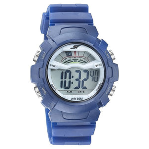 Zoop SF Digital Dial Blue PU Strap Watch for Men ns77109pp03 - KRISHNA WATCH COMPANY