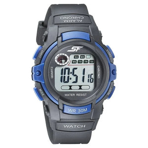 SF Digital Dial Black PU Strap Watch for Men 77110pp03 - KRISHNA WATCH COMPANY