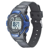 SF Digital Dial Black PU Strap Watch for Men 77110pp03