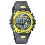 SF Digital Dial Black PU Strap Watch for Men 77111pp03