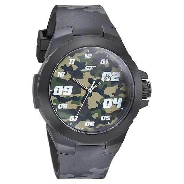 SF Turbo Quartz Analog Multicoloured Dial PU Strap Watch for Men 77114pp02w - KRISHNA WATCH COMPANY
