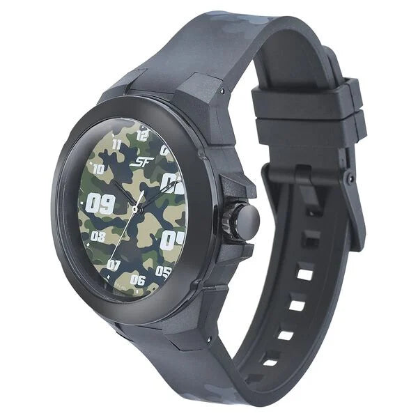 SF Turbo Quartz Analog Multicoloured Dial PU Strap Watch for Men 77114pp02w - KRISHNA WATCH COMPANY